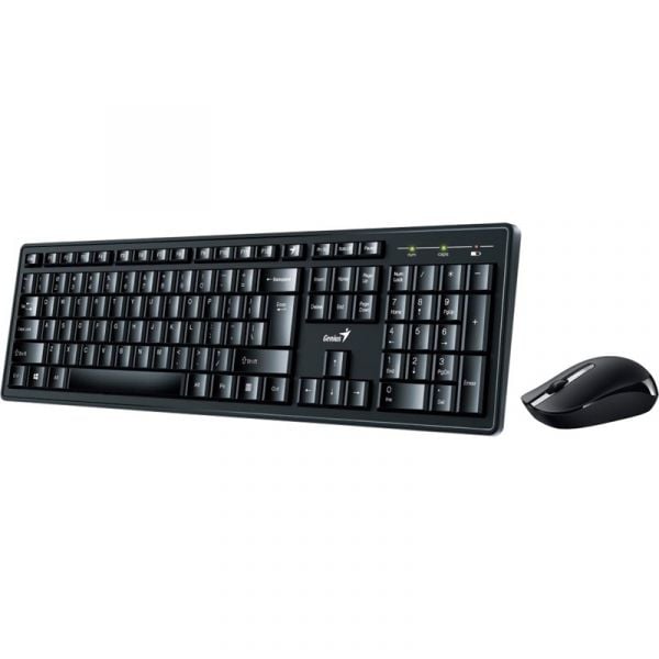 GENIUS Smart Keyboard+Wireless Mouse, Black - KM–8200