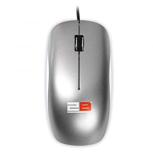 2B Optical wired mouse, Piano finishing, Gray - MO-17-A