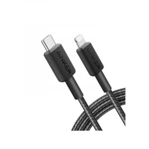 Anker 322 USB-C to Lightning Cable, Braided, 6FT, Black - A81B6H11