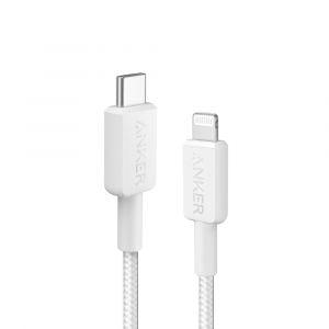 Anker 322 USBC to Lightning Connector Cable, 3ft, White - A81B5H21