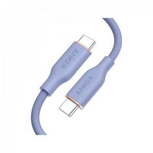 Anker PowerLine III Flow USB-C to USB-C Cable 3FT, Purple - A8552HQ1