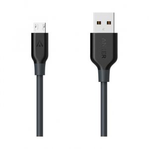 Anker PowerLine Micro USB to USB-A Cable, 6ft, Black - A8133H12
