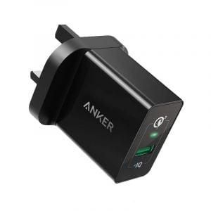Anker Powerport+1 USB 3.0 Quick Wall Charger 18W, Black | blackbox