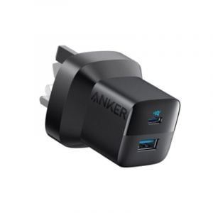 Anker PowerPort 323 Charger 2Port, USB-C & USB A, 33W, Black - A2331K11