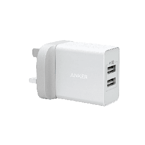 Anker Wall Charger 2-Port USB Charger, 24W, White - A2021K21