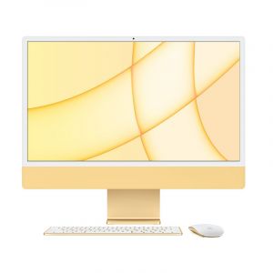 Apple iMac 24-inch with Retina 4.5K display, M1 chip with 8‑core CPU and 8‑core GPU-16 GB RAM, 1TB SSD, Yellow - Z12S