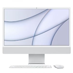 Apple iMac 24-inch with Retina 4.5K display, M1 chip - 16 GB RAM, 512GB , Silver - Z12Q 