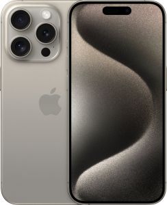 Apple iPhone15 Pro 128GB, 6.1 inch,  5G, Natural Titanium - MTU93AH/A