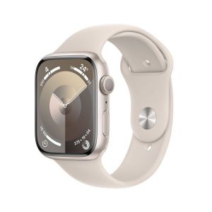 Apple Watch Series 9 GPS 41mm Starlight Aluminium Case with Starlight Sport Band - M/L - MR8U3QA/A