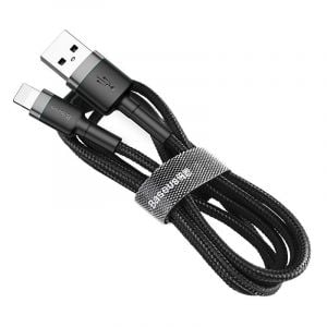 Baseus Cafule Cable USB For Lightning, 1.5A, 2M, Gray+Black - CALKLF-CG1