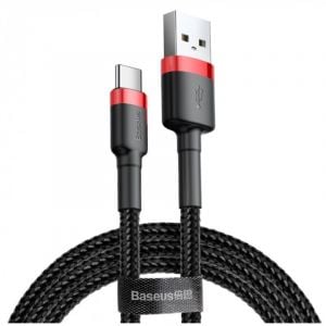 Baseus Cafule Cable USB For Lightning, 2.4A, 1M, Red+Black - CALKLF-B19