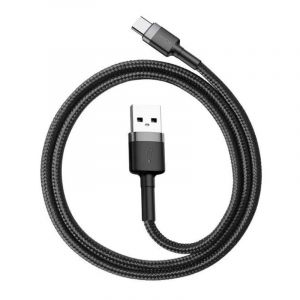 Baseus cafule Cable USB to Type C, 2A, 2m- grey-black
