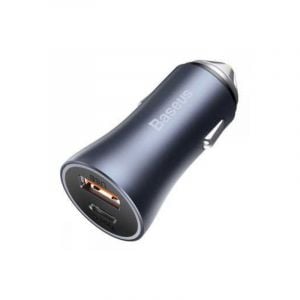 Baseus Golden Contactor Pro Car Charger USB Type C + A 40W, Dark Gray - CCJD-0G