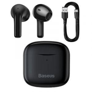 Baseus TWS E3 True Wireless Earphones Bluetooth 5.0 Headphones, Black - NGTW080001