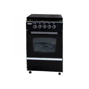 Basic Gas Oven 55x55cm, 4 Burner, Full Safety, Grill, Steel - C5555