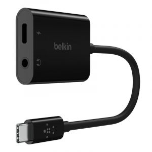 Belkin 3.5Mm Audio + USB C Connector For Charge Adapter, 60W, Black - NPA004btBK
