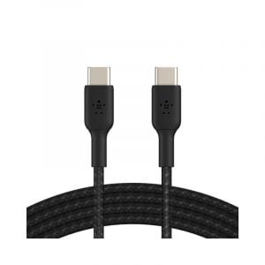 Belkin Boost Braided USB-C to USB-C Cable, Black - CAB004bt1MBK