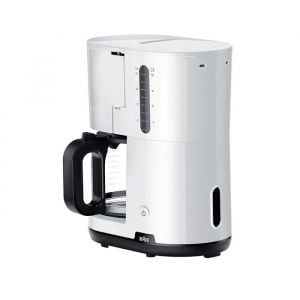 Braun Coffee Maker 1000W, OptiBrew System, 15 Cups, White - KF1100WH