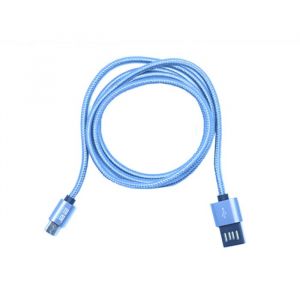 كابل تو بى ذو وجهين من USB Cable الى Micro 5Pin ، أزرق - CV-07-7
