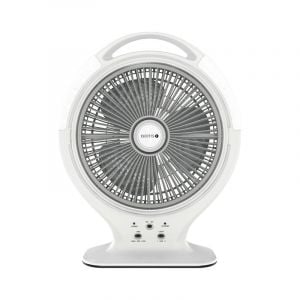 Dots Table Fan 14 inch, 45W, Rechargeable fan, LED Light, 2 Speed - RF-2396