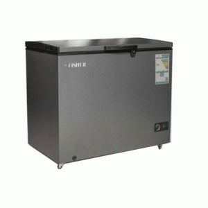 Fisher chest freezer, 18.4 feet, 520 L, silver | black box