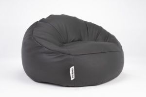 FOAMYI Football Bean Bag, Cronut Leather, 80x95cm, Black - MOD/11201