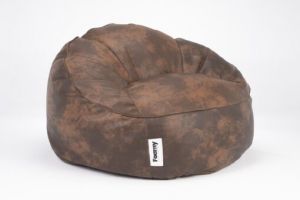 FOAMYI Football Bean Bag, Cronut Leather, 80x95cm, Brown - MOD/11202