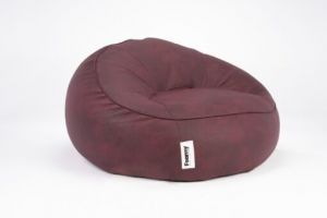 FOAMYI Football Bean Bag, Cronut Leather, 80x95cm, Burgundy - MOD/11210
