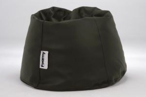 FOAMYI Football Bean Bag, Marshmallow Small Leather Maroon, Black - MOD21201