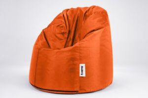 FOAMYI Football Bean Bag, Marshmallow XL PVC, Orange - MOD42214
