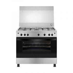 Frigidaire Gas Oven 60x90cm, 5 Burner, Steel keys for oven and grill, Steel - FNGB90JGYP
