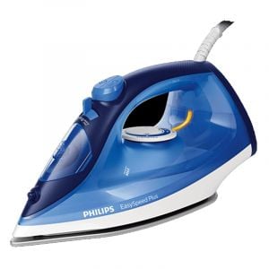 PHILIPS Steam Iron EasySpeed Plus - 2100 watts - Vertical steaming - Ceramic plate - Steam output up to 30 g/min - Blue - GC2145/26
