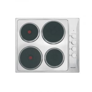 Glem Gas Built in Electric Hob 60 cm, 4 Hot plate, 6000W, Side control, Steel - P6LE0I 
