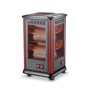 GVC Pro Electric Heater 2000W, Quartz Design, Silver - GVHT-3443