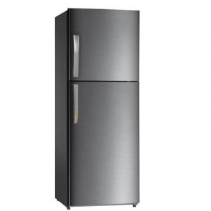 Haier Refrigerator 2 Door, 11.7ft, 333L, Top Freezer, Steel - HRF-380NS-2