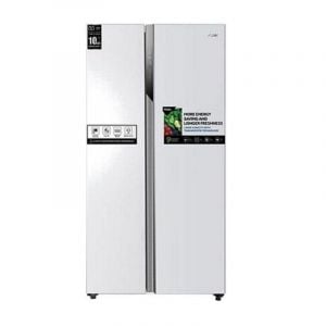 Haier Refrigerator Side by Side 2door, 17.8f, 504L, inverter compressor, White - HRF-650WW