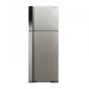 Hitachi Refrigerator 2 doors 15.90 feet, 450 L, Thailand ,Platinum silver - R-V600PS7K BSL