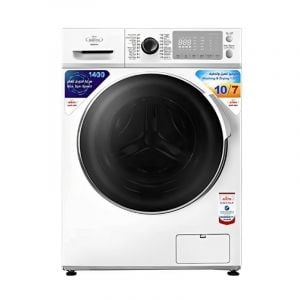 Home Queen Front Load Washing Machine 10Kg, Drying 7Kg, 16Programs, White - HQCM1070