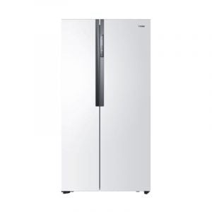 Haier Refrigerator Side by Side 2 Door, 18.25 FT, 521 L, LED lighting , White - HRF-618DW6