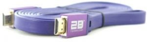 2B HDMI to HDMI Flat Cable 5M - Blue - CV-89-2