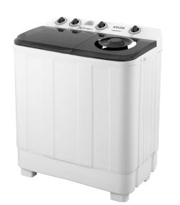 Kelon Twin Tub Washing Machine 8Kg, White - KWSRB801