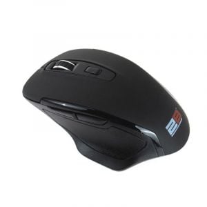Lavvento Wireless Mouse, 2.4G, Black*Silver Scroll, Black - MO-30-6