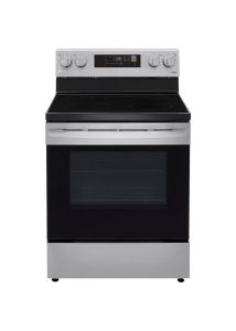 LG 6.3 cu ft, 4 Black Ceramic Hobs 1 Warming Zone Smart Wi-Fi Enabled Electric Oven with EasyClean®, Steel - LREL6321S