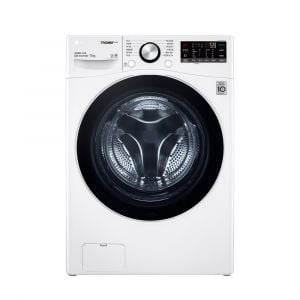 LG Front Load Washer 15kg, Steam, Wi-Fi, White - WF1510WHT