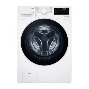 LG Front load Washing Machine 13kg, 7kg Dry 100%, Steam, White - WS1308WHT