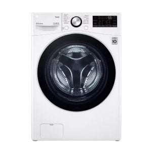 LG Front load Washing Machine 13kg, Inverter, 75% Dryer, White - WF1310WHT