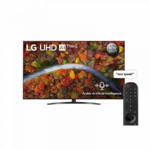 LG LED TV 55 Inch, SMART, UHD, 4K Active HDR, LG AI ThinQ - 55UP8150PVB 
