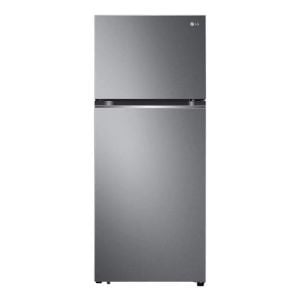 LG Refrigerator 2 Doors Inverter, 13.3Ft, 375Ltr, Top Freezer, Silver - LT14CBBDIV