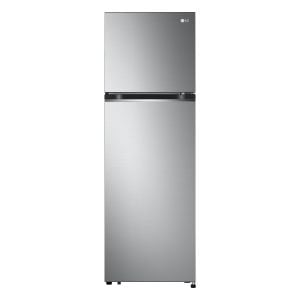 LG Refrigerator 2 Doors Smart Inverter, 9.3Ft, 264Ltr, Top Freezer, Silver - LT11CBBSIV