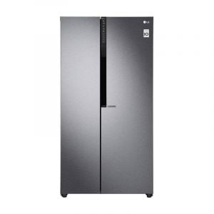 LG Refrigerator Side By Side 21.6 S. Cu. Ft, Graphite Color, Pocket Handle, Inverter Linear Compressor - LS24GBBDLN